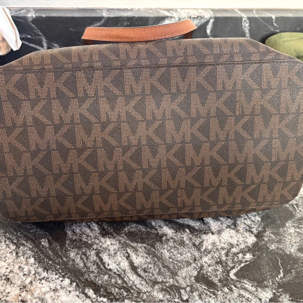 Michael Kors Signature Brown Tote - Picture 9 of 12